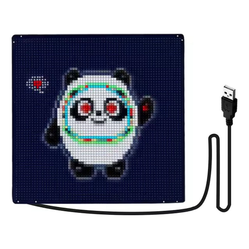 Tela Led Flexível 27x27cm Para Imagens, Textos E Animações