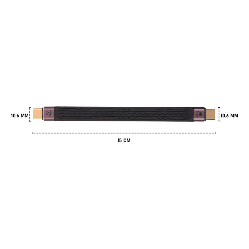 Cabo Usb 4.0 Tipo C / Tipo C Thunderbolt 4 40gpbs 100w 4k