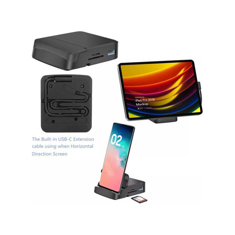 Hub Adaptador E Dock Station Hdmi 4k / Usb 3.0 Para Android