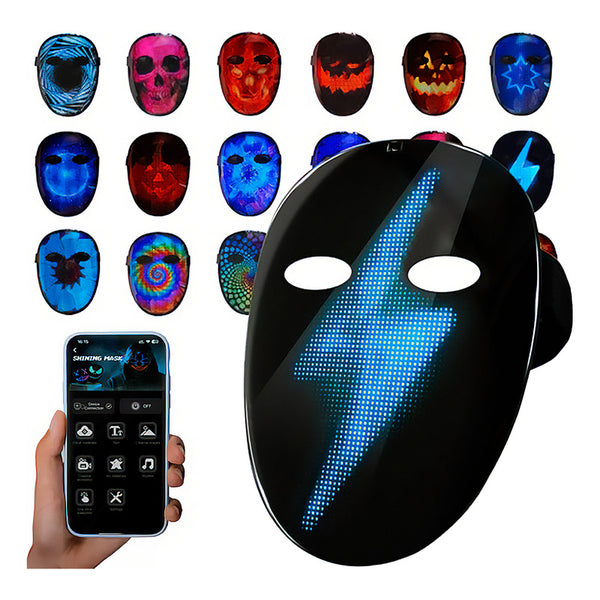 Máscara LED FXHD com reconhecimento de voz