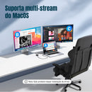 Adaptador Usb 3.0 1x2 Duplo Hdmi P/ Extensor De Tela Windows