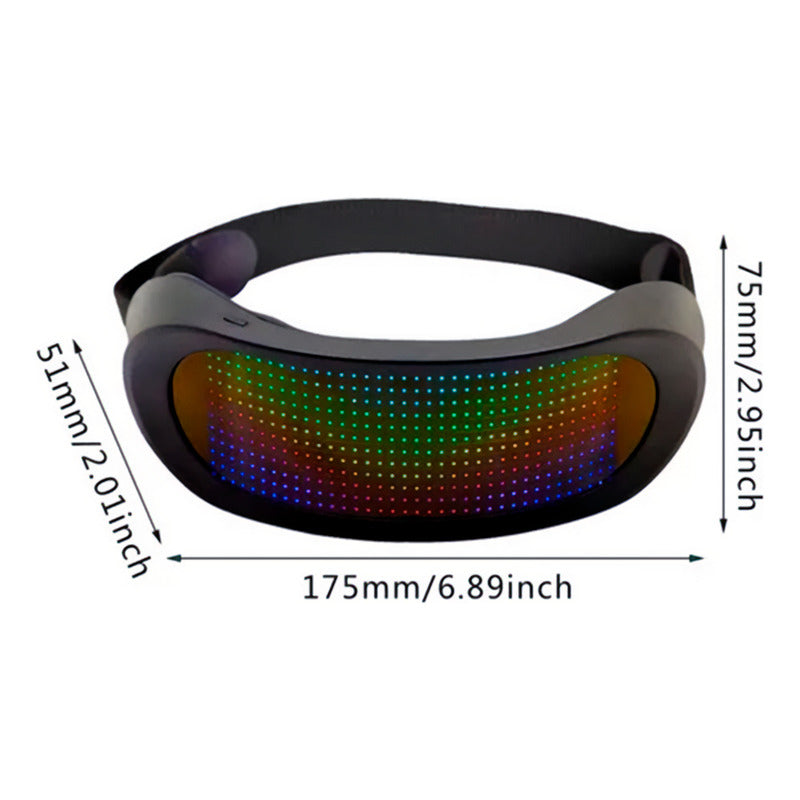 Óculos Led Rgb Bluetooth Festa Dj Carnaval - Virtua Fx