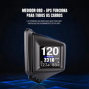 Computador de Bordo Dorn OBD2 Universal - HUD 2 em 1, Leitura de RPM, Temperatura, GPS e Alertas