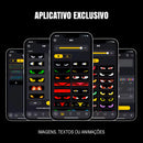 Tela de LED Flexível OLED 200x17cm Virtua FX com Controle Remoto - 12V/24V para Caminhões e Ônibus