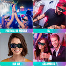 Óculos Led Bluetooth Festa Rave Balada Dj - Virtua Fx Party