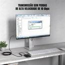 Cabo Extensor USB 3.0 Ativo Dorn - Fibra Óptica 10 Gbps, Sem Perda de Sinal para Webcam 4K/Streaming
