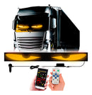 Tela de LED Flexível OLED 200x17cm Virtua FX com Controle Remoto - 12V/24V para Caminhões e Ônibus