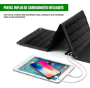 Carregador Solar Dorn Turbo 30W Dobrável - USB e USB-C PD, IP65 para Camping e Viagens