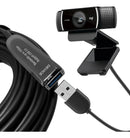 Cabo Extensor USB 3.0 Ativo Dorn - Fibra Óptica 10 Gbps, Sem Perda de Sinal para Webcam 4K/Streaming