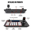 Kit 2 Câmeras PTZ Dorn 4K 20X NDI HX2 + Controladora 4D - HDMI, SDI, PoE e Monitor 5