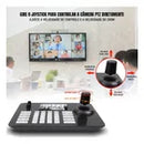 Kit 3 Câmeras PTZ Dorn 4K 20X NDI HX2 + Controladora 4D - HDMI, SDI, PoE e Monitor 5