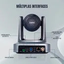 Kit 2 Câmeras PTZ Dorn 4K 20X NDI HX2 + Controladora 4D - HDMI, SDI, PoE e Monitor 5