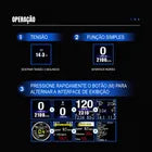 Computador de Bordo Dorn OBD2 Universal - HUD 2 em 1, Leitura de RPM, Temperatura, GPS e Alertas