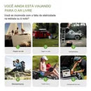 Carregador Solar Dorn Turbo 30W Dobrável - USB e USB-C PD, IP65 para Camping e Viagens