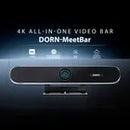 Sistema de Câmera Dorn Meet Bar 4K - Videoconferência, IA Rastreamento, Microfones 6m e USB Plug & Play