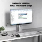 Cabo Extensor USB 3.0 Ativo Dorn - Fibra Óptica 10 Gbps, Sem Perda de Sinal para Webcam 4K/Streaming