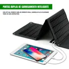 Carregador Solar Dorn Turbo 30W Dobrável - USB e USB-C PD, IP65 para Camping e Viagens