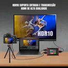 Placa de Captura Full HD 1080P Dorn - Display LCD, Saída 4K@60Hz e USB 3.0 para Live Stream