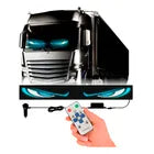 Tela de LED Flexível OLED 120x17cm Virtua FX com Controle Remoto - 12V/24V, Alta Visibilidade para Carros e Caminhões