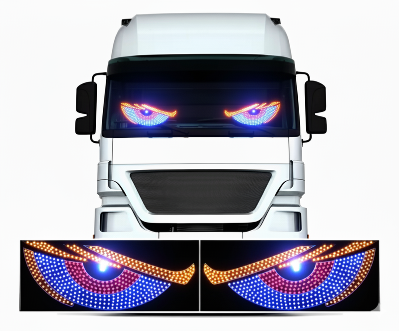 Tela Led Olhos Para Caminhões E Carros - Painel Led Virtuafx