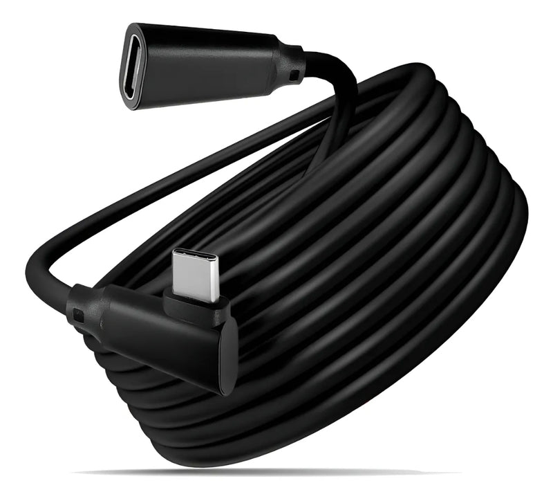 Cabo Extensor Usb-c Dorn Blindado 20gpbs 240w Cor Preto Tamanhos de 1m / 2m / 3m / 5m