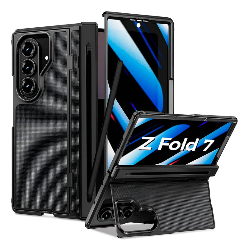 Capa Rígida Dorn 360° para Galaxy Z Flip 7 - Proteção de Dobradiça e Carregamento Sem Fio